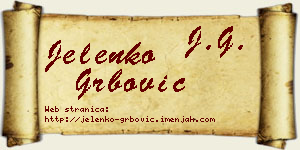 Jelenko Grbović vizit kartica